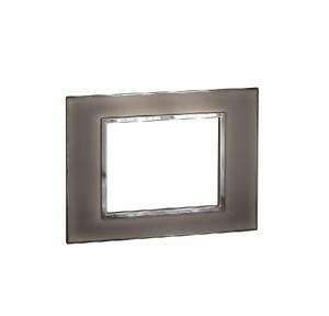 Legrand Arteor Mirror Taupe Cover Plate With Frame, 6 M, 5763 85